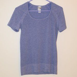 Athleta M Purple Scoop Neck Short Sleeved T-Shirt